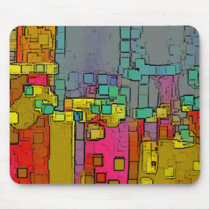 "Subway" Geometric Art Mouse Mat