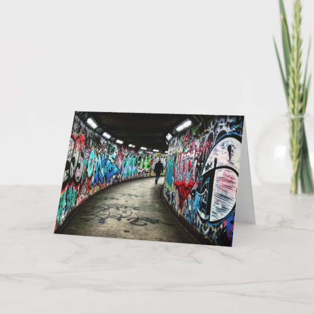 Subway graffiti art card (Front)