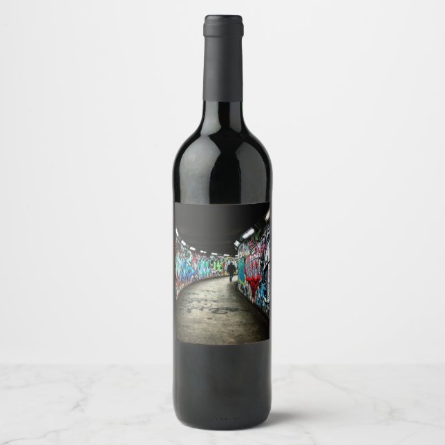 Subway graffiti art wine label (Front)