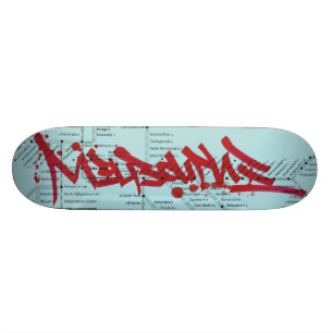 Subway Massacre - Melbourne Map Skateboard