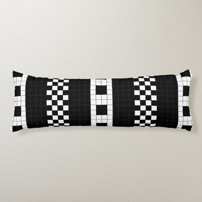Subway Plaid Geometrics RL90 Body Cushion (Front)