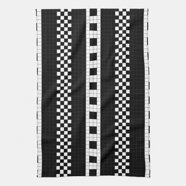 Subway Plaid Geometrics RL90 Tea Towel (Vertical)