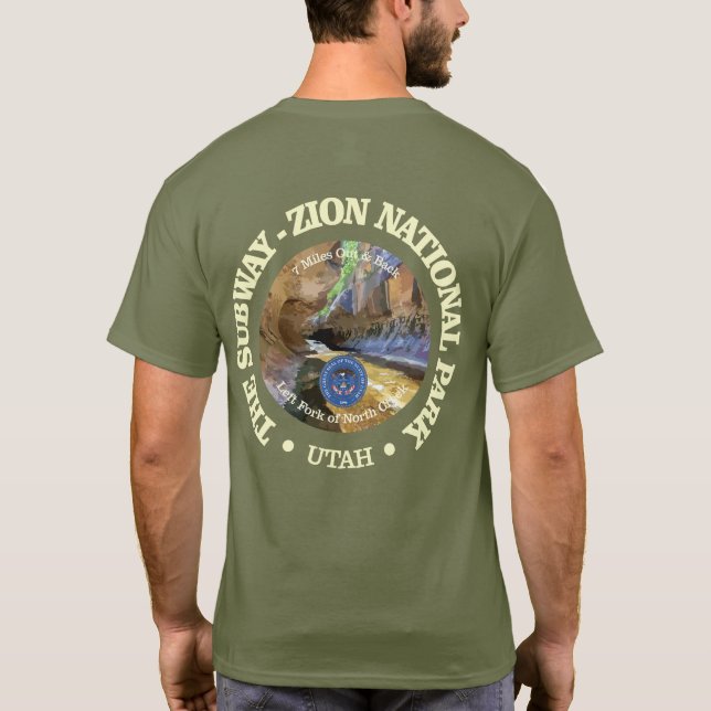 Subway Trail (rd) T-Shirt (Back)