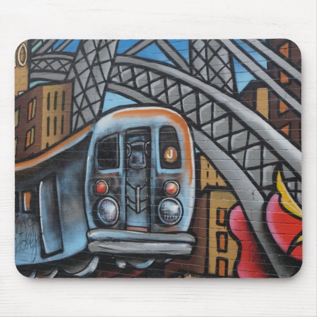 Subway train urban graffiti art mouse mat (Front)