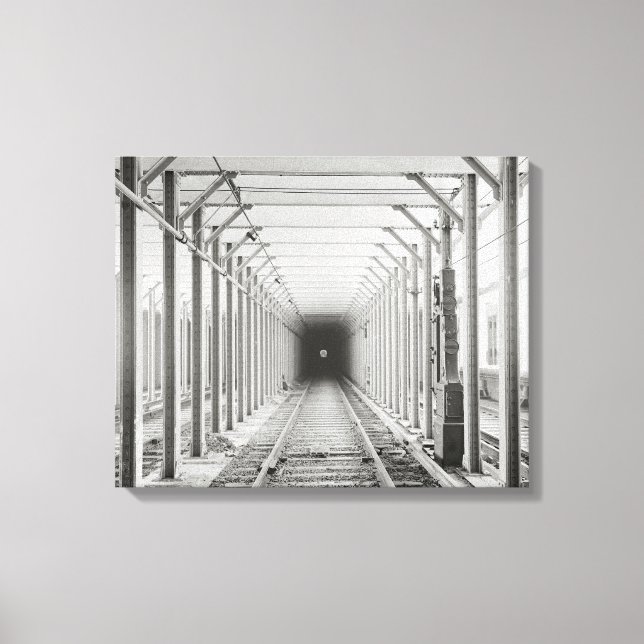 Subway Tunnel, 1904 Canvas Print (Front)