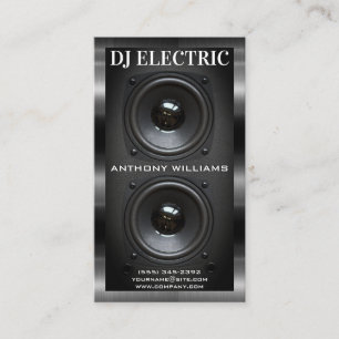 Subwoofer Speaker Box   Metallic Trim Business Car Business Card