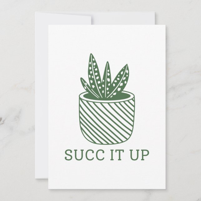 Succ It Up Thank You Card (Front)