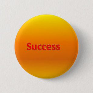 success 6 cm round badge