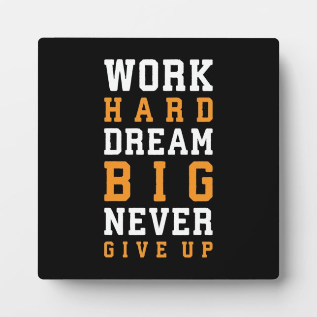 Success and Gym Motivational Plaque (Front)