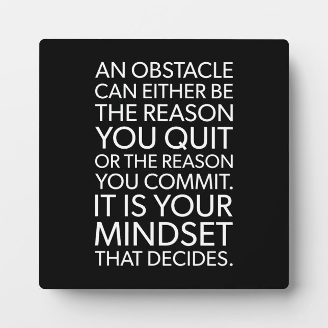 Success and Gym Motivational Plaque (Front)