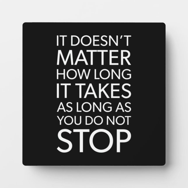 Success and Gym Motivational Plaque (Front)