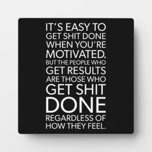 Success and Gym Motivational Plaque