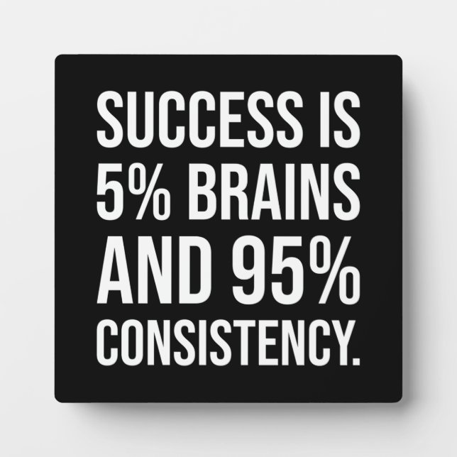 Success and Gym Motivational Plaque (Front)