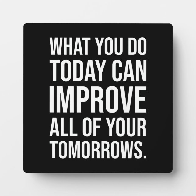 Success and Gym Motivational Plaque (Front)