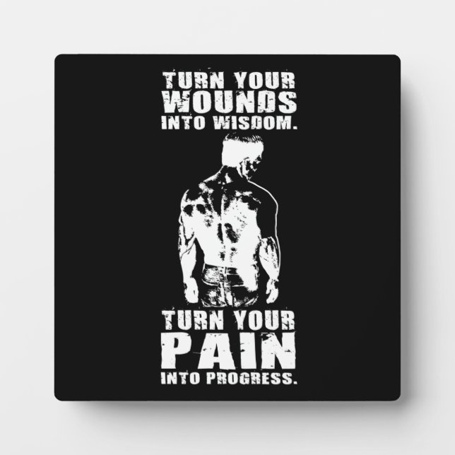 Success and Gym Motivational Plaque (Front)