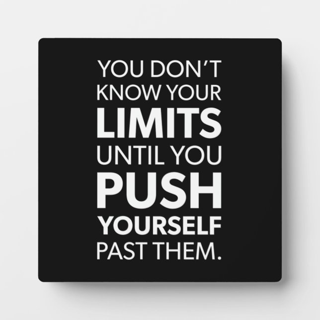 Success and Gym Motivational Plaque (Front)