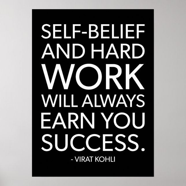 Success and Gym Motivational Poster (Front)