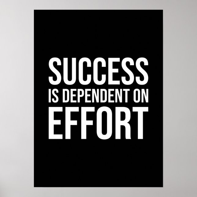 Success and Gym Motivational Poster (Front)