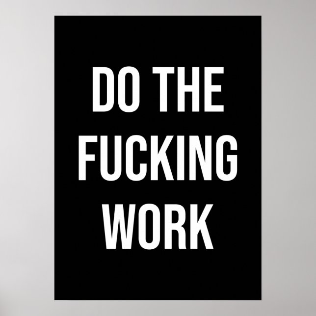 Success and Gym Motivational Poster (Front)