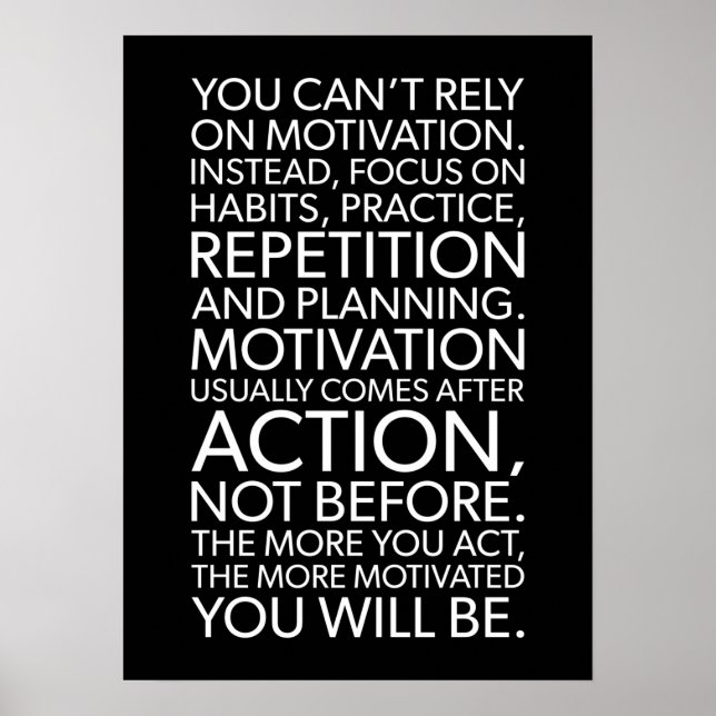Success and Gym Motivational Poster (Front)