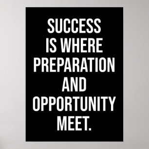 Success and Gym Motivational Poster