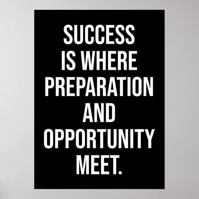 Success and Gym Motivational Poster (Front)