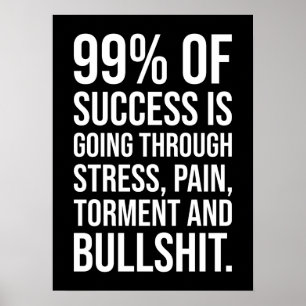 Success and Gym Motivational Poster