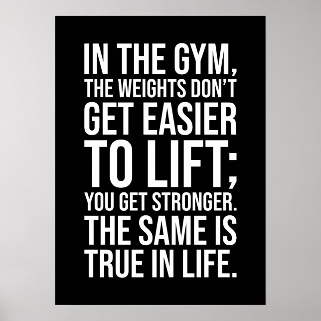 Success and Gym Motivational Poster (Front)