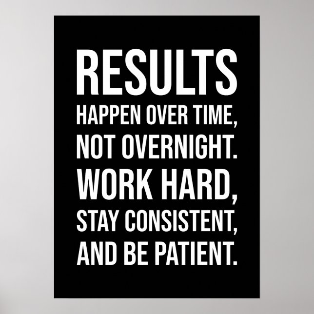 Success and Gym Motivational Poster (Front)
