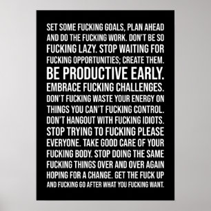 Success and Gym Motivational Poster