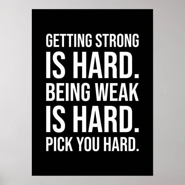 Success and Gym Motivational Poster (Front)