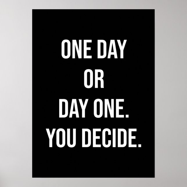 Success and Gym Motivational Poster (Front)