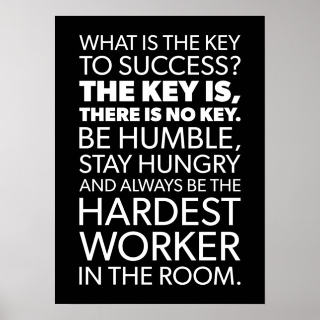 Success and Gym Motivational Poster (Front)