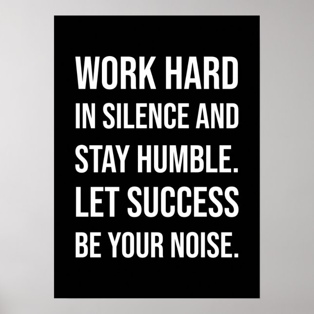 Success and Gym Motivational Poster (Front)