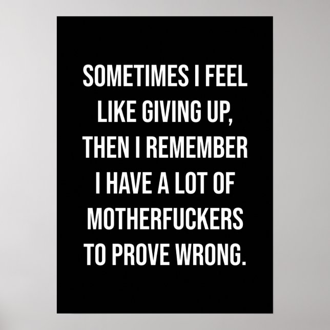 Success and Gym Motivational Poster (Front)