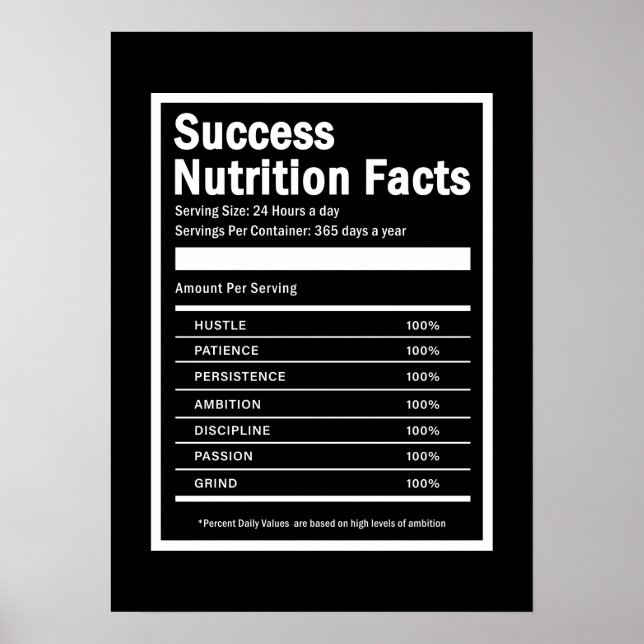 Success and Gym Motivational Poster (Front)