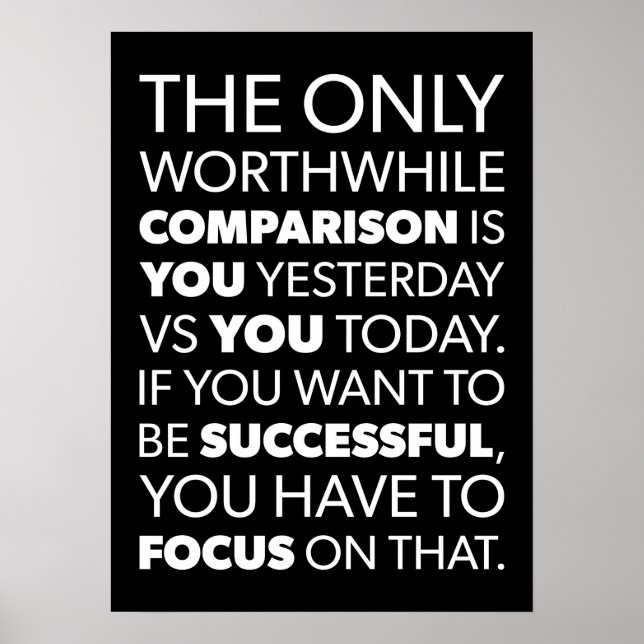 Success and Gym Motivational Poster (Front)