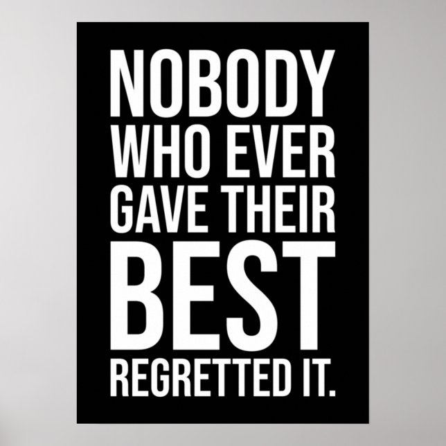 Success and Gym Motivational Poster (Front)