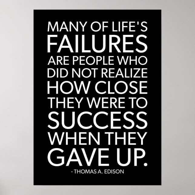 Success and Gym Motivational Poster (Front)