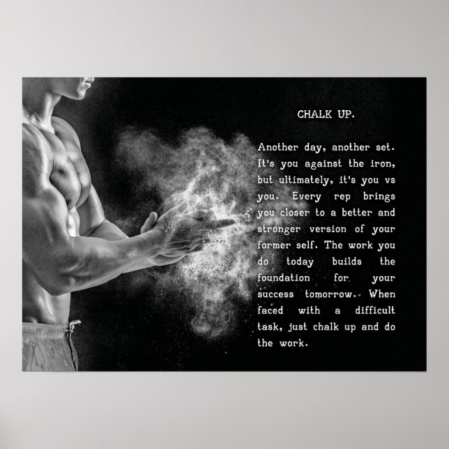 Success and Gym Motivational Poster (Front)