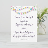 Success And Happiness Custom Motivational Quotes 