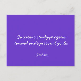 Success and Winning Quote Postcard