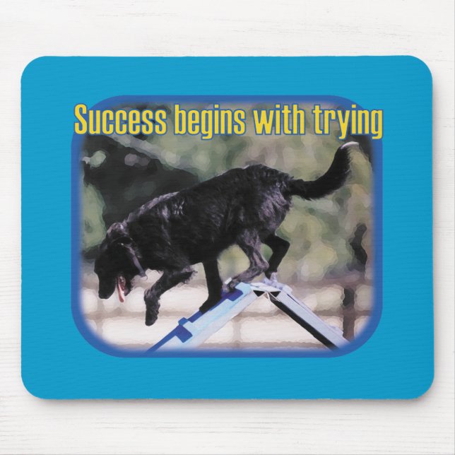 Success Begins With Trying Mouse Mat (Front)