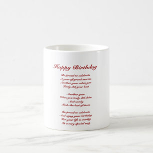 Success birthday tribute coffee mug