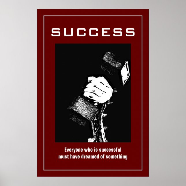 Success Bodybuilding Training Motivational Poster (Front)
