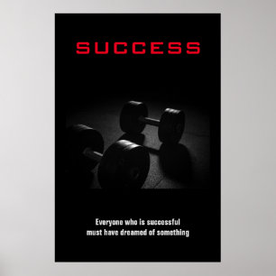 Success Bodybuilding Training Motivational Poster