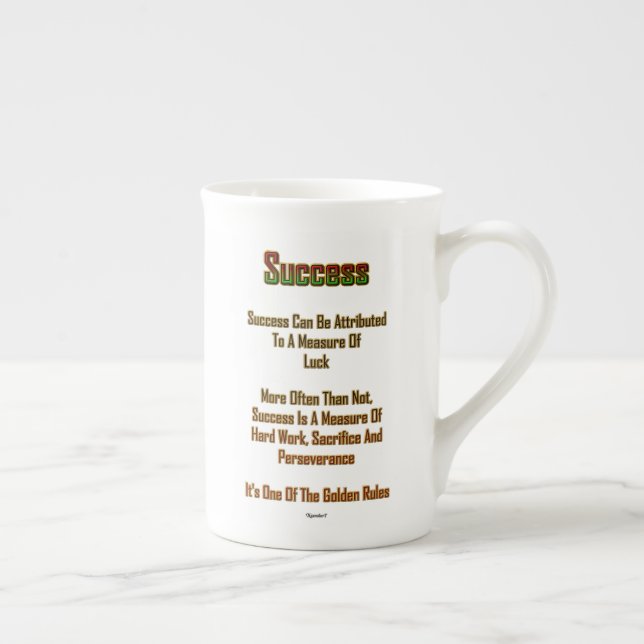 Success Bone China Mug (Right)