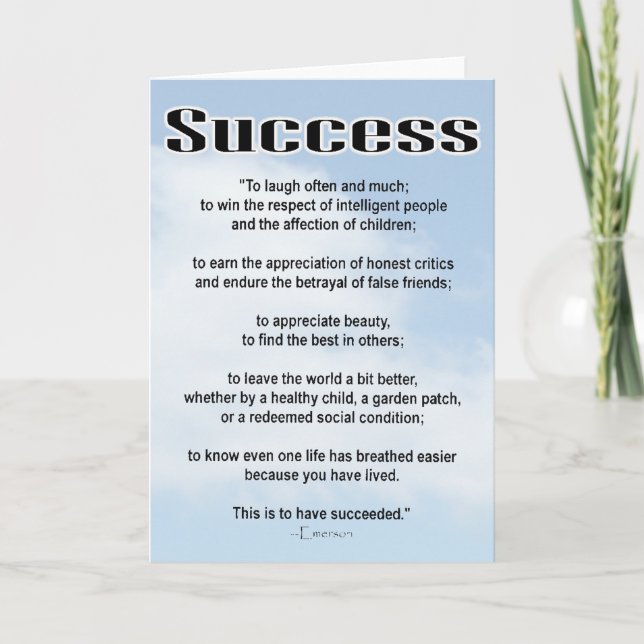 Success Card (Front)