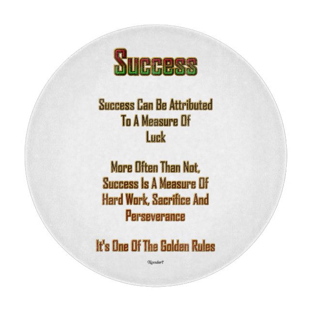 Success Cutting Board (Front)