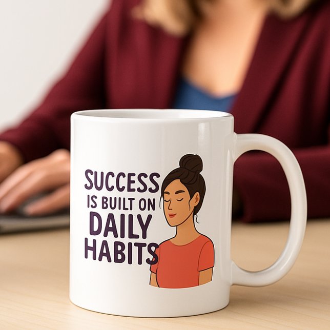 Success daily habits business motivational coffee mug (Creator Uploaded)